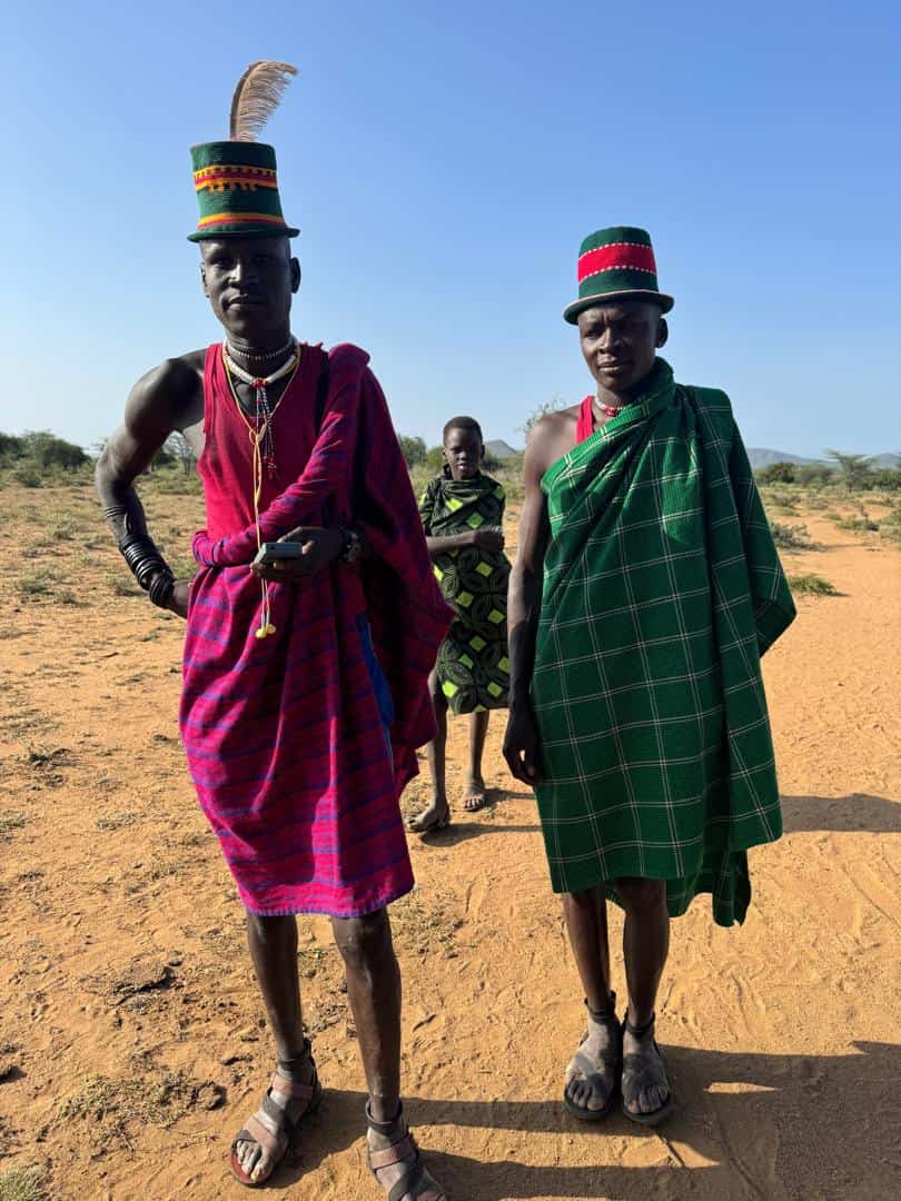 Príslušníci kmeňa Toposa z Južného Sudánu